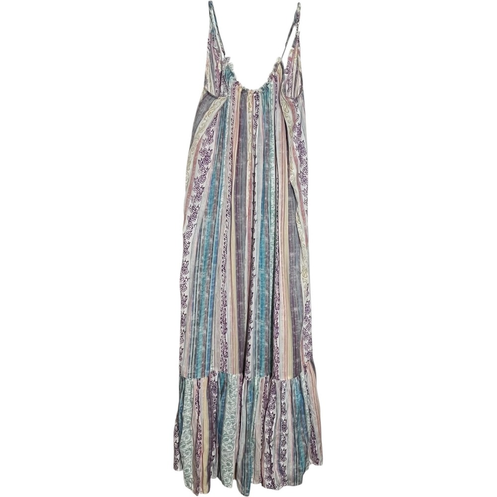 Anthropologie Maxi‎ Dress Boho Striped Sleeveless Casual Summer Multicolor M